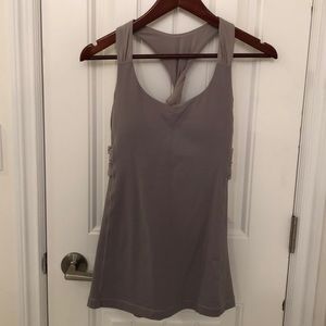 Lulu lemon Athletica grey twist tank